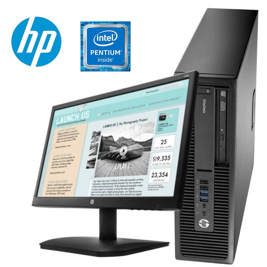 HP EliteDesk 800 G2 Core i5-6500 I 8Go DDR4 I 256Go SSD + HP LED 20″ [Remis à Neuf]